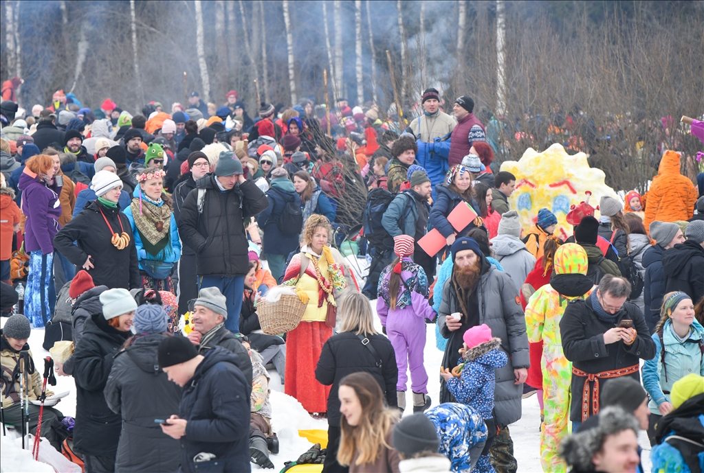 Moskova'da halk festivali 'Maslenitsa' başladı