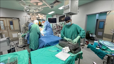 Avrupalı doktorlar heyeti, Gazze'nin Han Yunus kentindeki Avrupa Hastanesi'ni ziyaret etti