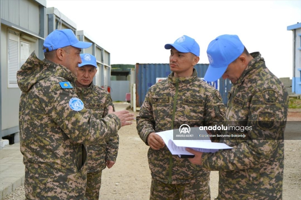 قوات سلام كازاخية تبدأ مهامها بالبعثة الأممية بالجولان المحتل