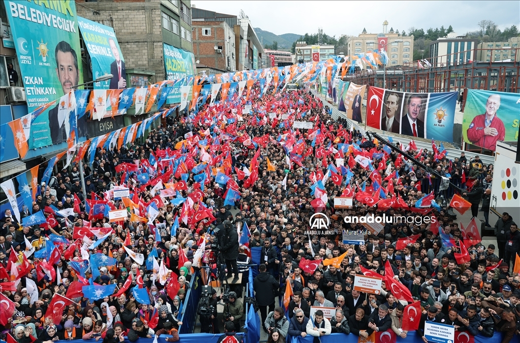 Cumhurbaşkanı ve AK Parti Genel Başkanı Erdoğan, Karabük'te