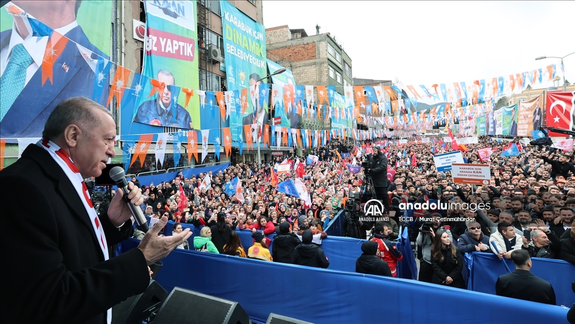 Cumhurbaşkanı ve AK Parti Genel Başkanı Erdoğan, Karabük'te