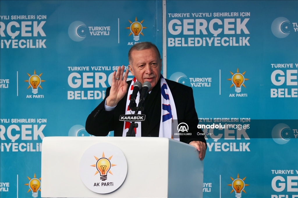Cumhurbaşkanı ve AK Parti Genel Başkanı Erdoğan, Karabük'te