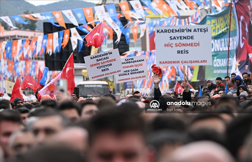 Cumhurbaşkanı ve AK Parti Genel Başkanı Erdoğan, Karabük'te