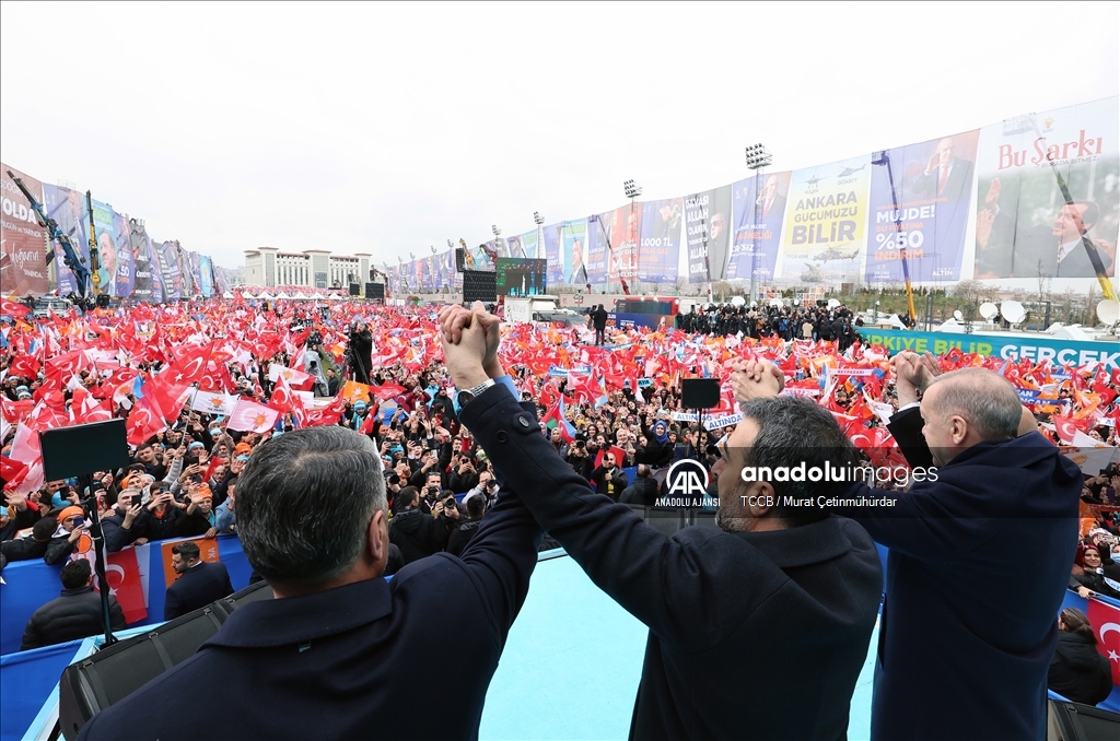 Cumhurbaşkanı ve AK Parti Genel Başkanı Erdoğan, Büyük Ankara Mitingi'ne katıldı