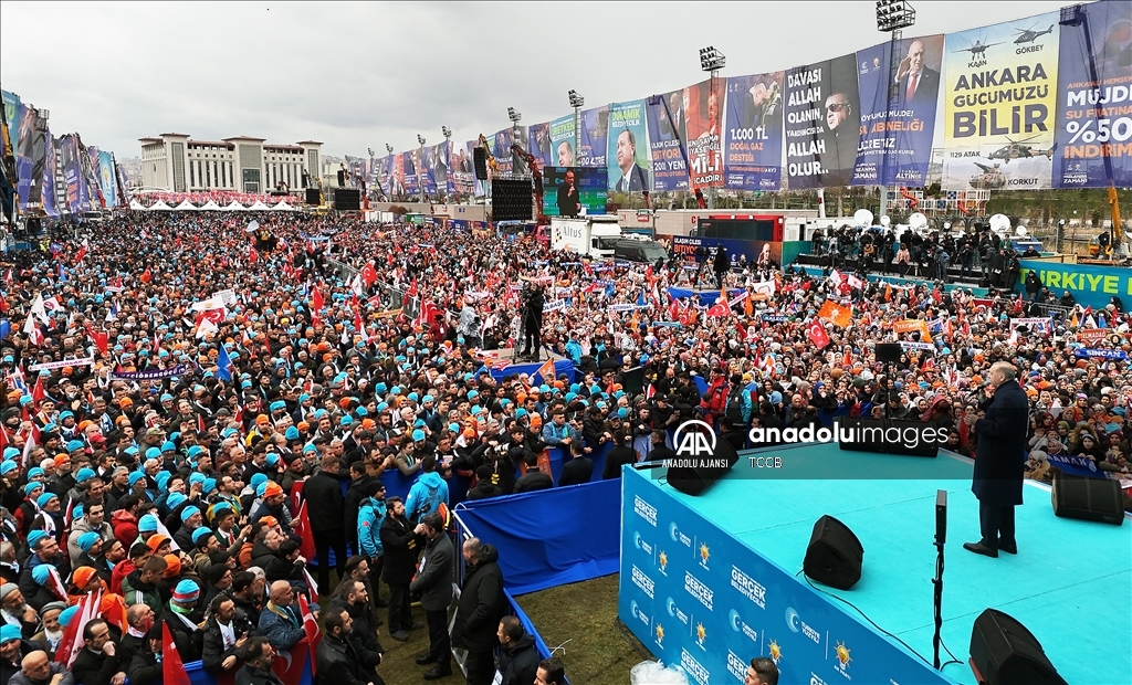 Cumhurbaşkanı ve AK Parti Genel Başkanı Erdoğan, Büyük Ankara Mitingi'ne katıldı