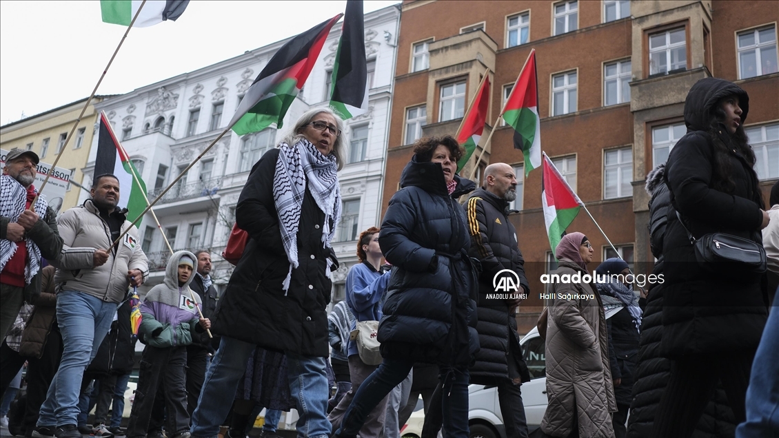 Avrupa'da Filistin'e destek gösterileri sürüyor