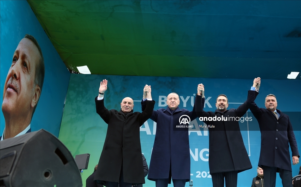 Cumhurbaşkanı ve AK Parti Genel Başkanı Erdoğan, Büyük Ankara Mitingi'ne katıldı