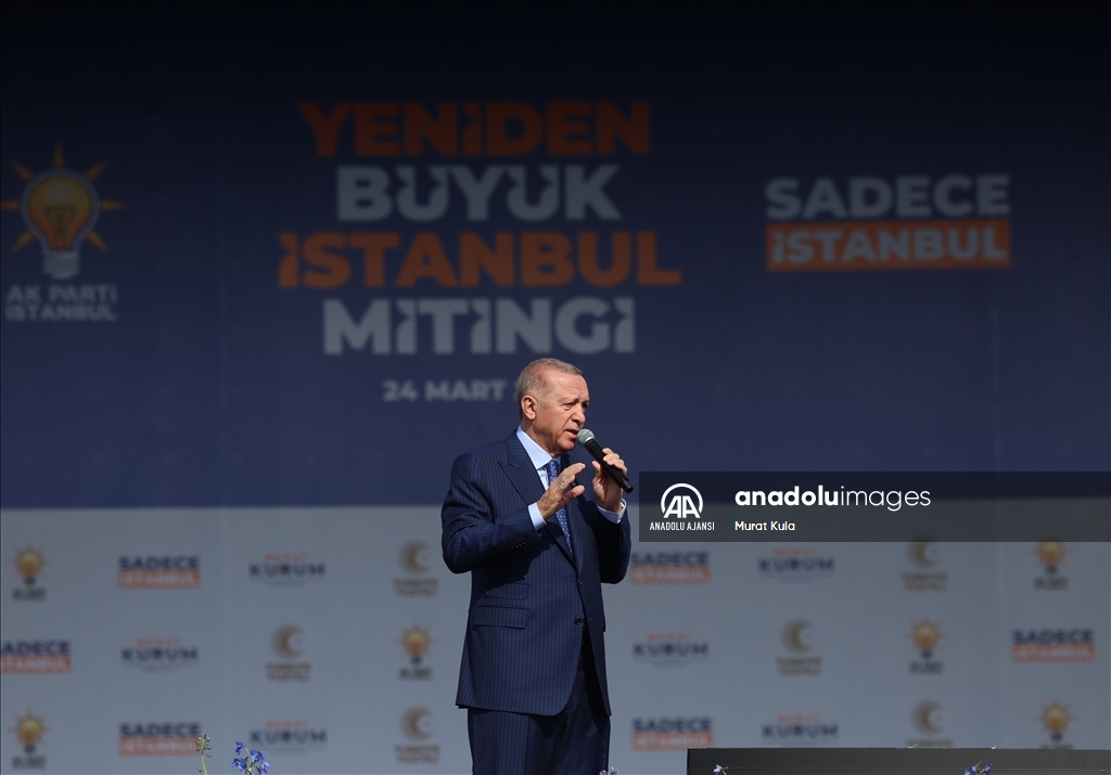 AK Parti’nin “Yeniden Büyük İstanbul Mitingi”