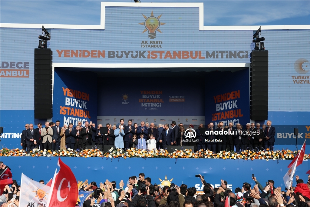 AK Parti’nin “Yeniden Büyük İstanbul Mitingi”