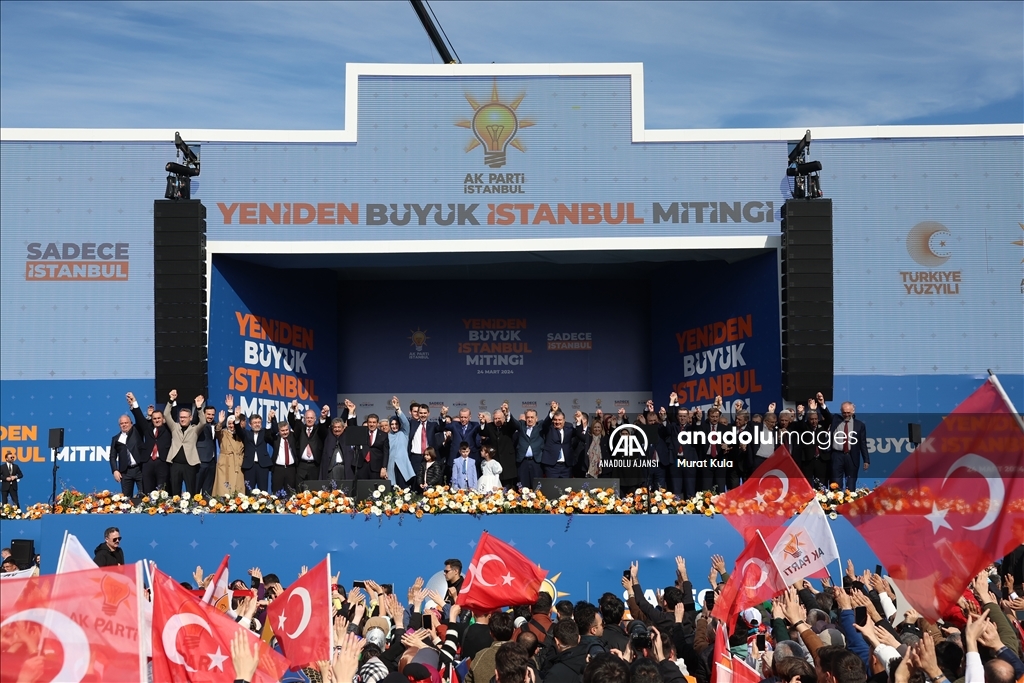 AK Parti’nin “Yeniden Büyük İstanbul Mitingi”