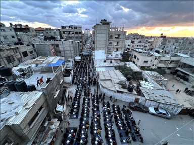 В секторе Газа организовали совместный ифтар для перемещенных палестинцев