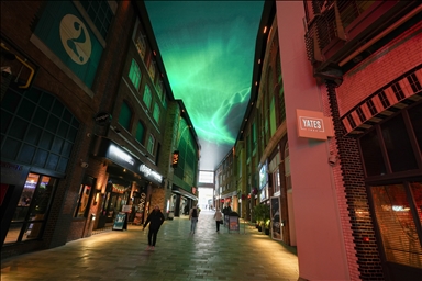 Самый большой светодиодный потолок в Европе представлен в Манчестере
