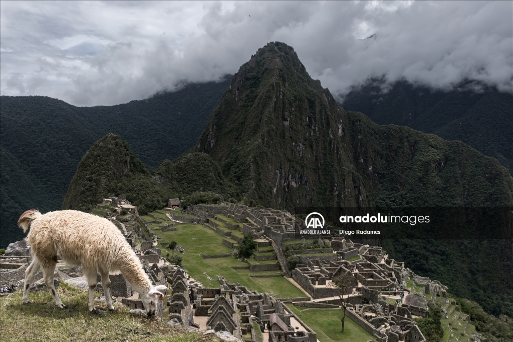 Peru'daki antik İnka şehri Machu Picchu