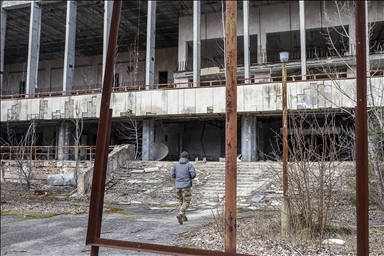 Припять- покинутый город в Украине, расположенный в Чернобыльской зоне отчуждения 
