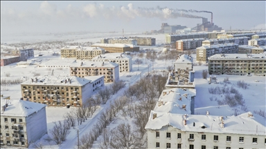 Vorkuta'da karlar altında kaderine terk edilen Zapolyarny kasabası