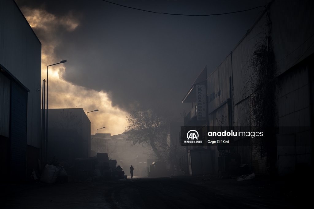 Ankara Hurdacılar Sanayi Sitesi'nde yangın çıktı
