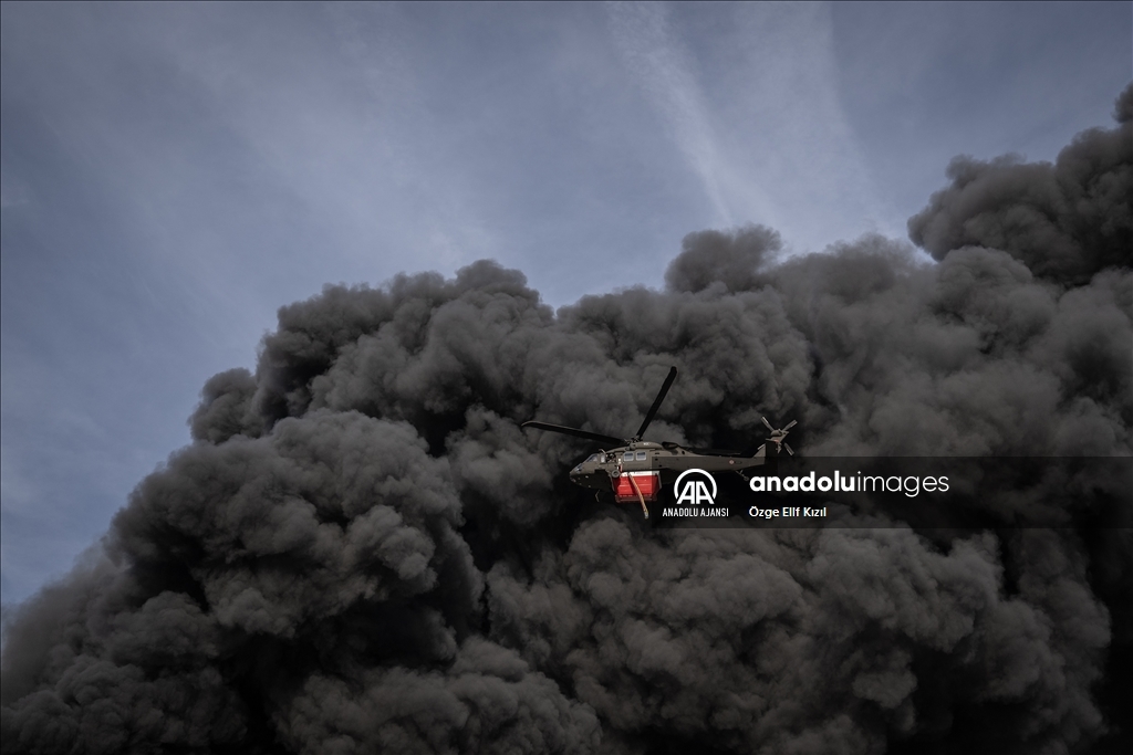 Ankara Hurdacılar Sanayi Sitesi'nde yangın çıktı