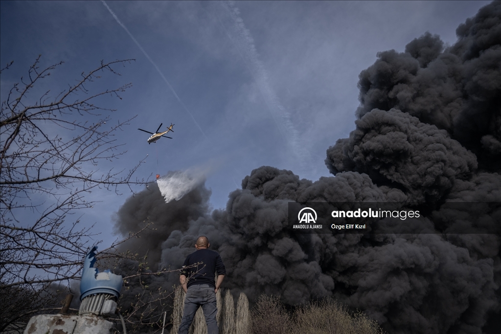 Ankara Hurdacılar Sanayi Sitesi'nde yangın çıktı