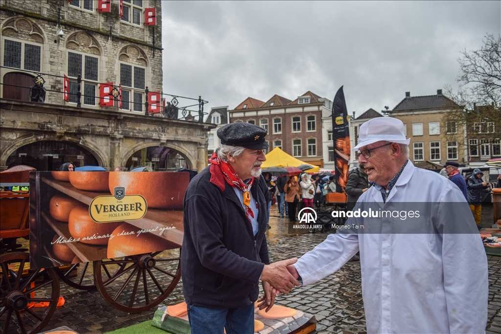 Hollanda'da yılın ilk peynir pazarı düzenlendi