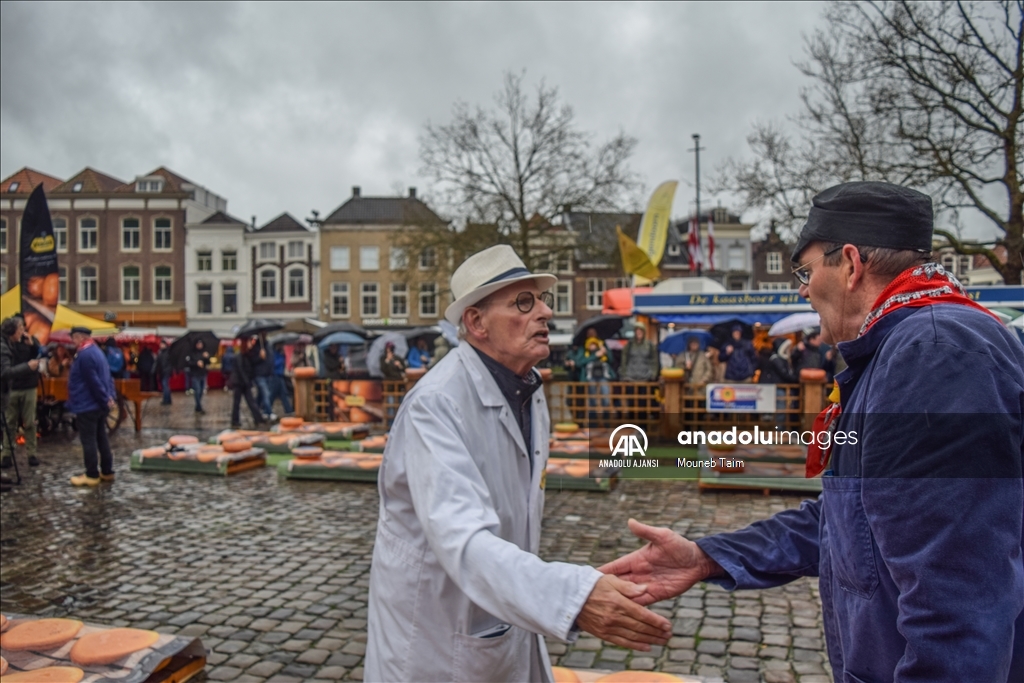 Hollanda'da yılın ilk peynir pazarı düzenlendi