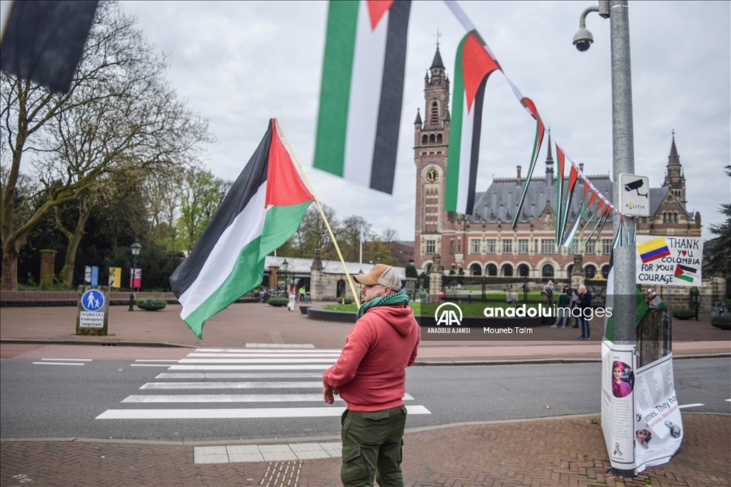 Hollanda'da Filistin yanlısı gösteri düzenlendi