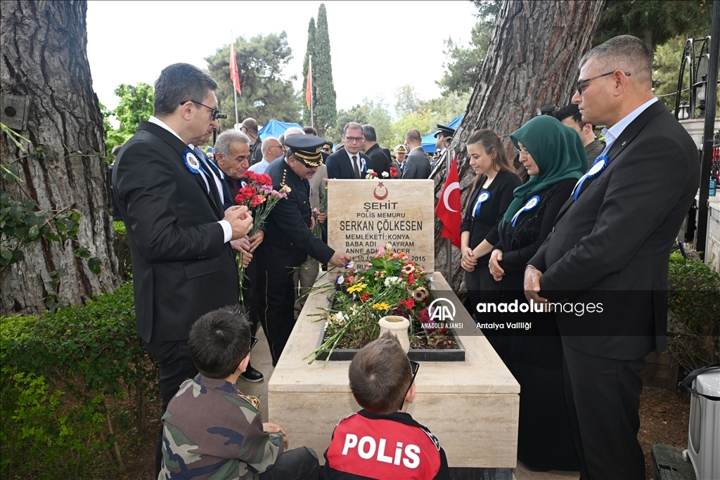 Antalya, Muğla ve Burdur'da Türk Polis Teşkilatının kuruluşunun 179. yıl dönümü kutlandı