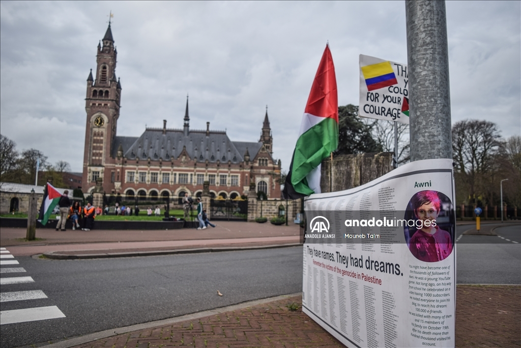 Hollanda'da Filistin yanlısı gösteri düzenlendi