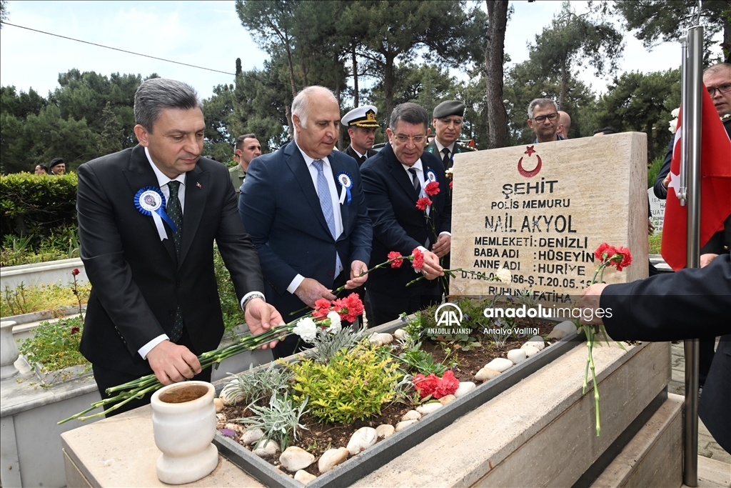 Antalya, Muğla ve Burdur'da Türk Polis Teşkilatının kuruluşunun 179. yıl dönümü kutlandı