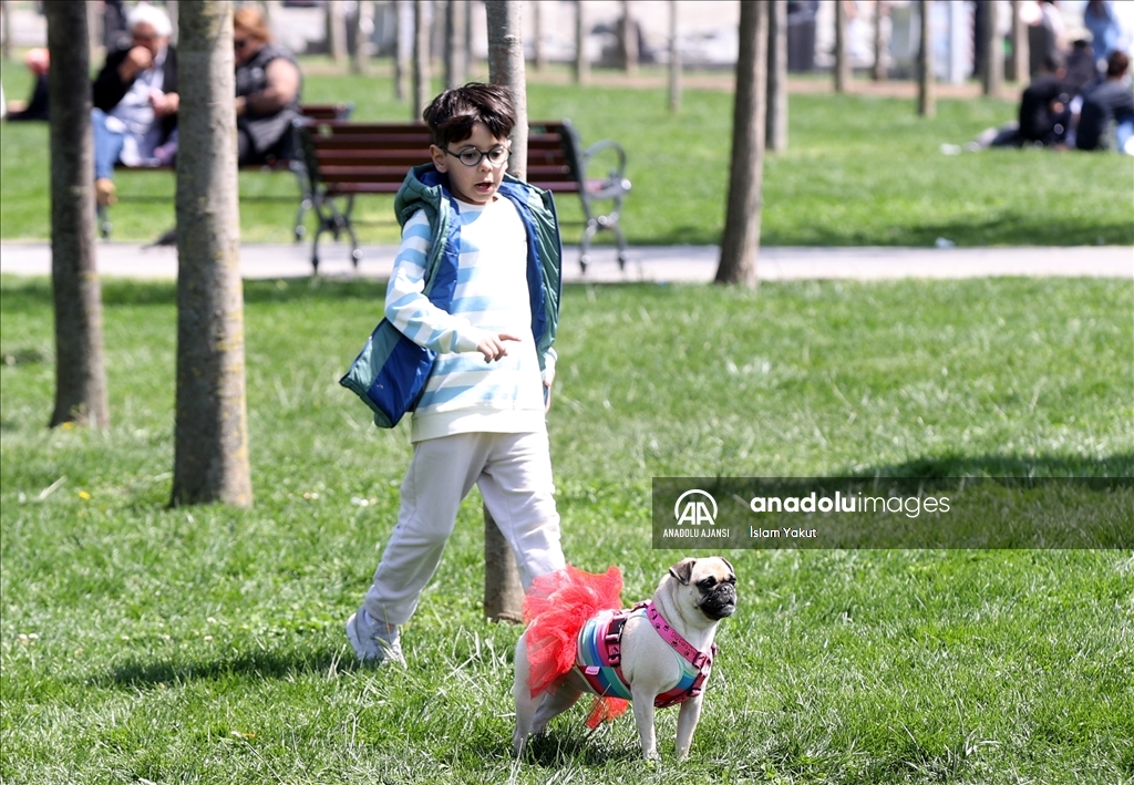 İstanbul'un parklarında Ramazan Bayramı yoğunluğu