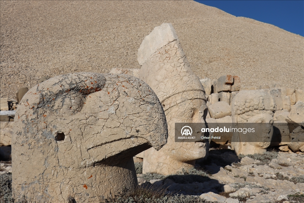 Mount Nemrut ruins in Turkiye's Adiyaman