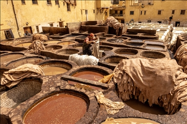 Многовековые кожевенные заводы в Марокко