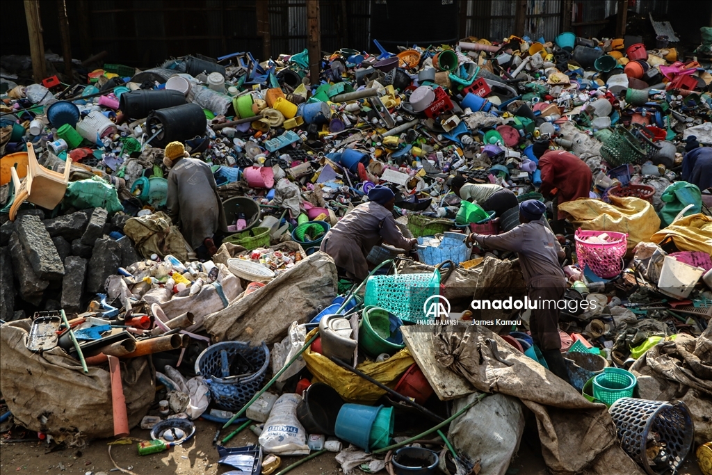 Kenya'da toplanan plastik atıklar, geri dönüşüme kazandırılıyor