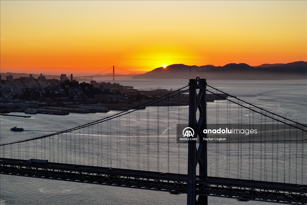 San Francisco'da gün batımı