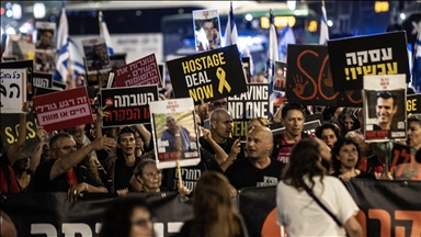 İsrailli esirlerin yakınları Tel Aviv'de gösteri düzenledi