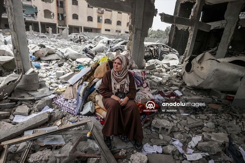 Појас Газа: Бегалски камп Нусејрат по повлекувањето на израелските војници