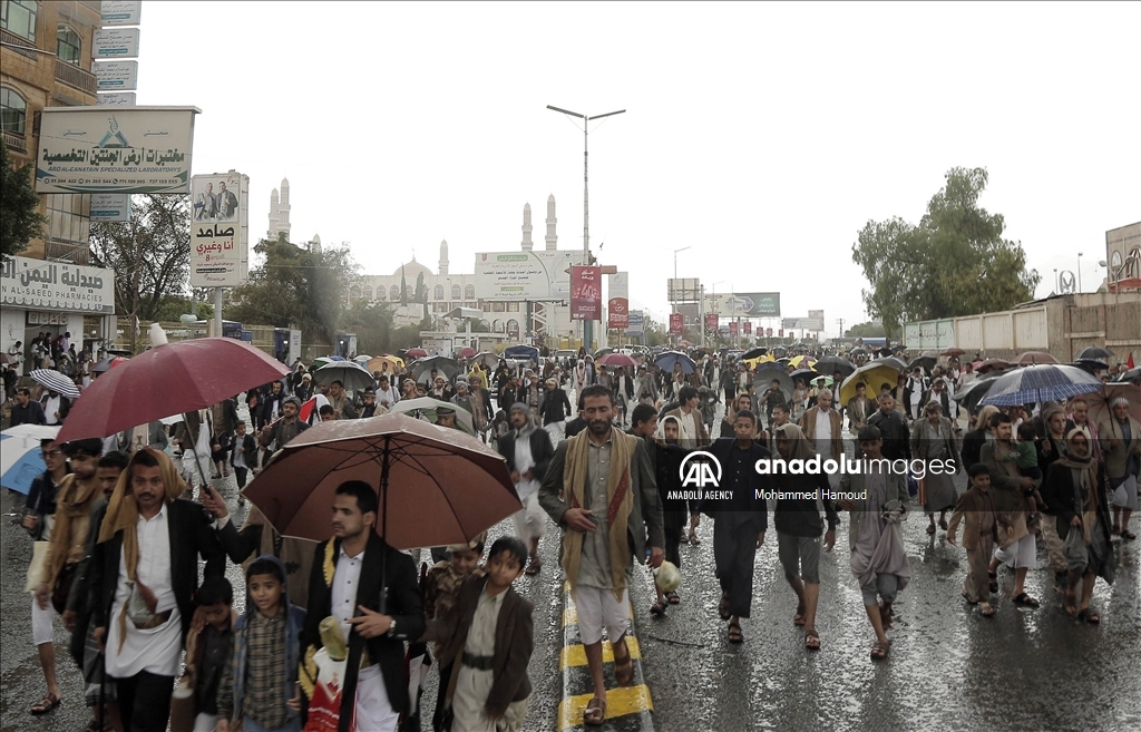 اليمن.. عشرات الآلاف يتظاهرون في صنعاء تضامنا مع غزة