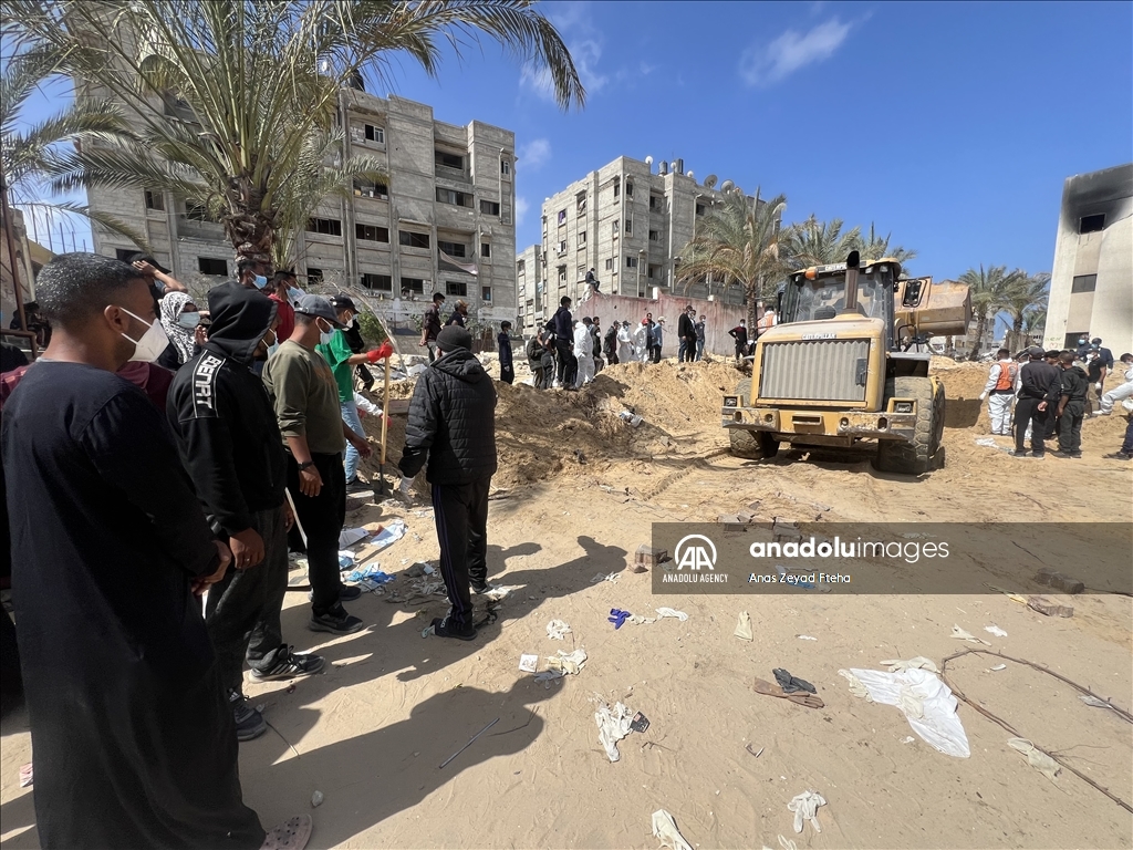 На юге Газы обнаружено массовое захоронение палестинцев