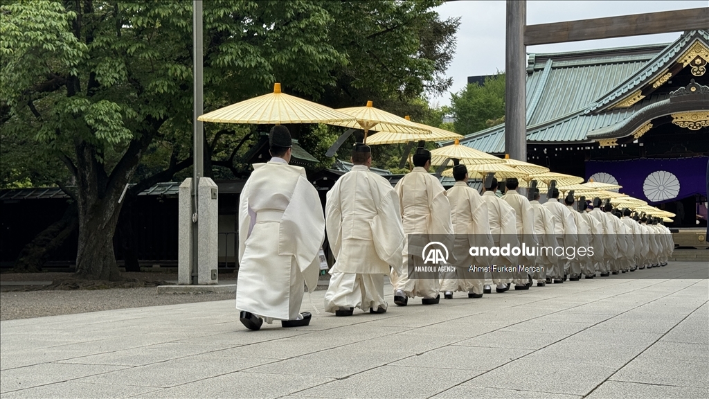 Yasukuni Shrine marking 80th anniversary of World War II's end in Tokyo 