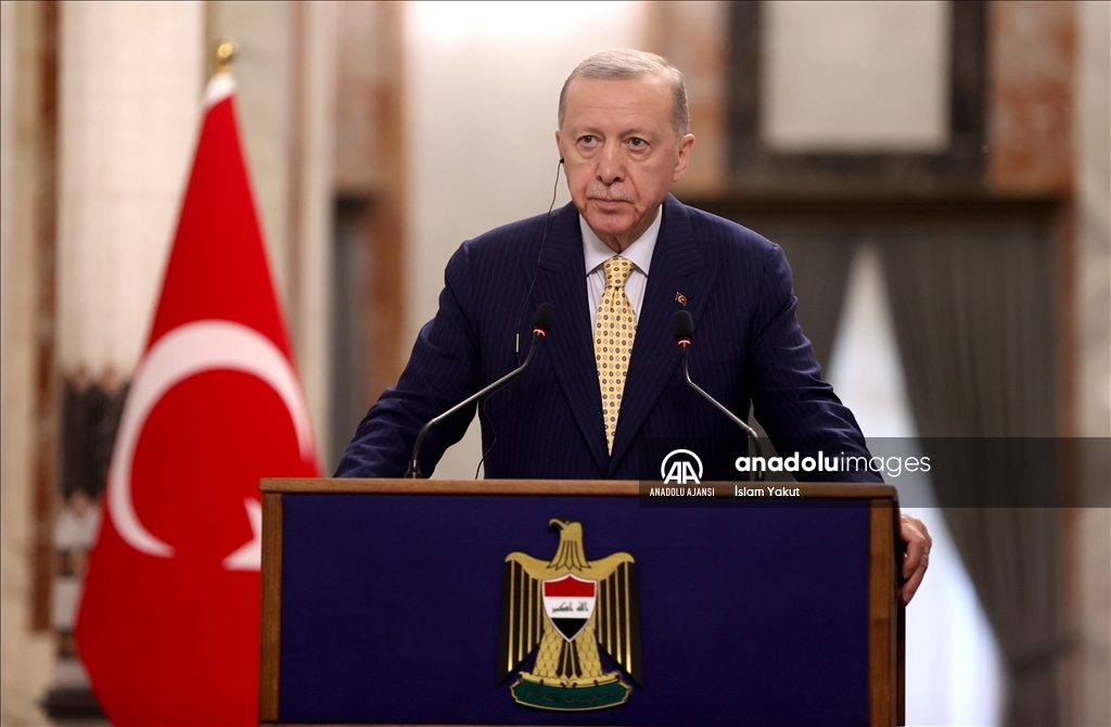 Cumhurbaşkanı Erdoğan, Irak Başbakanı Sudani ile ortak basın toplantısı düzenledi