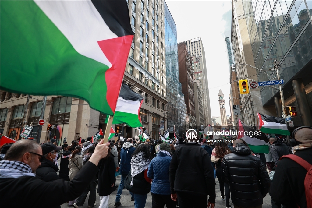 В Торонто прошла акция в поддержку Палестины
