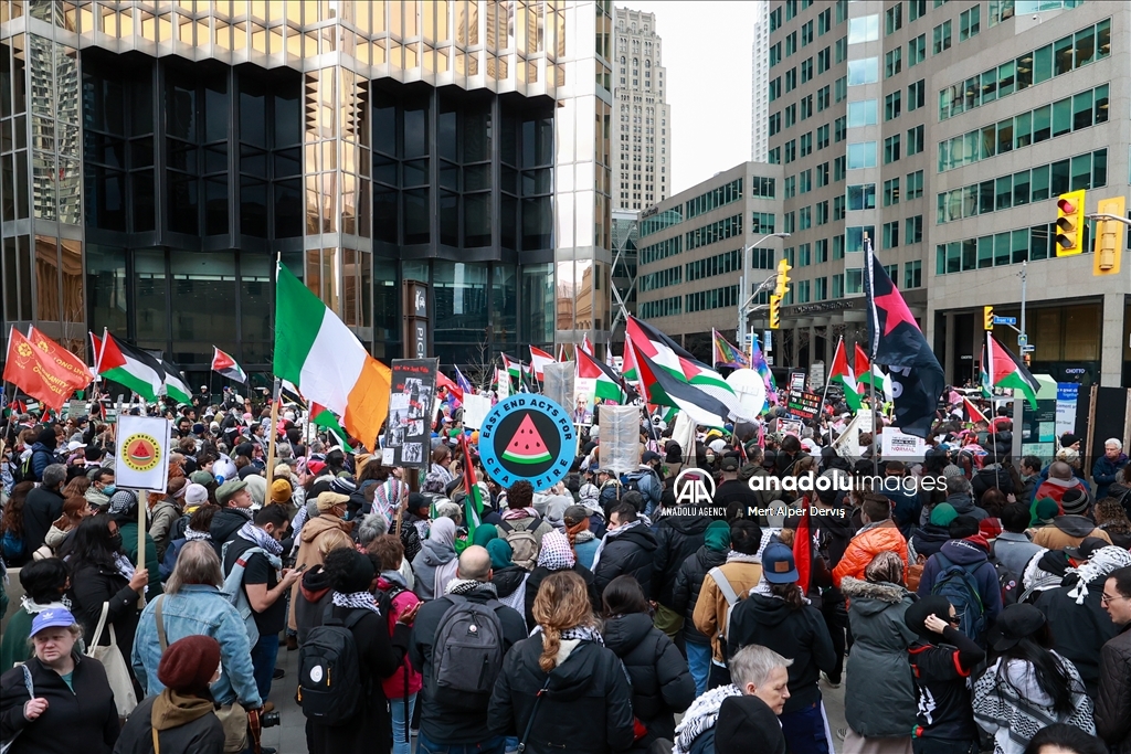В Торонто прошла акция в поддержку Палестины