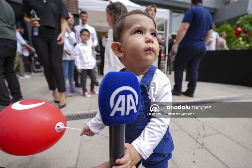 AA personelinin çocukları, 23 Nisan Ulusal Egemenlik ve Çocuk Bayramı'nda "gazeteci" oldu