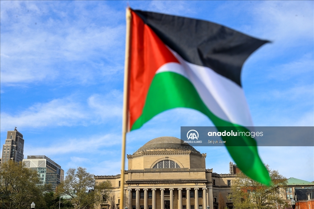 Columbia Üniversitesi'ndeki Gazze protestosu bir haftadır devam ediyor