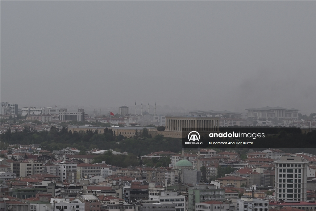 Ankara'da toz taşınımı