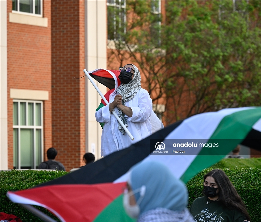 University of North Carolina students protest war in Gaza
