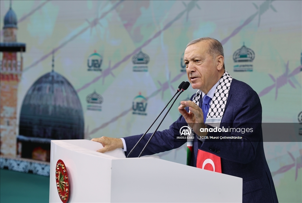 Cumhurbaşkanı Erdoğan, Parlamenterler Arası Kudüs Platformu 5. Konferansı'na katıldı