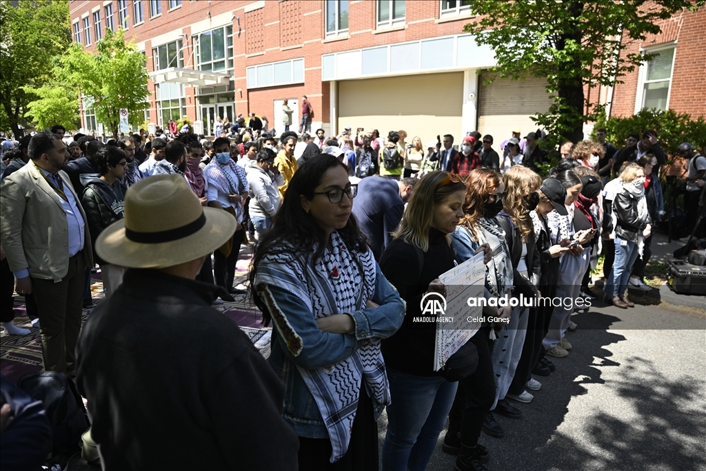 رغم الطوق الأمني.. احتجاج طلاب جامعة جورج واشنطن يتواصل