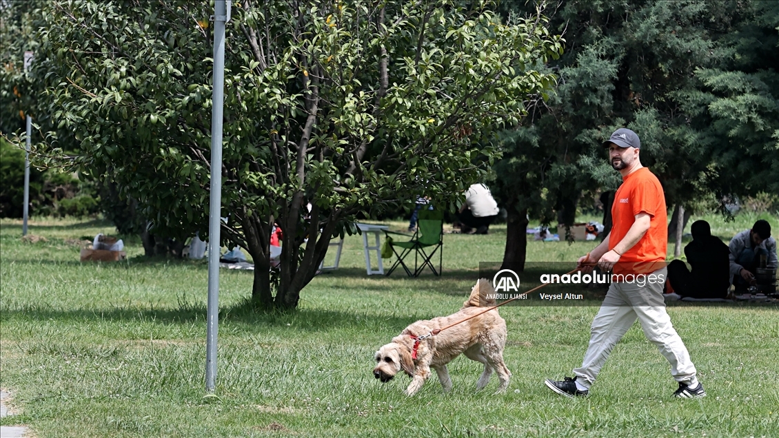 Samsun'da vatandaşlar hafta sonunda güneşli havanın tadını çıkardı