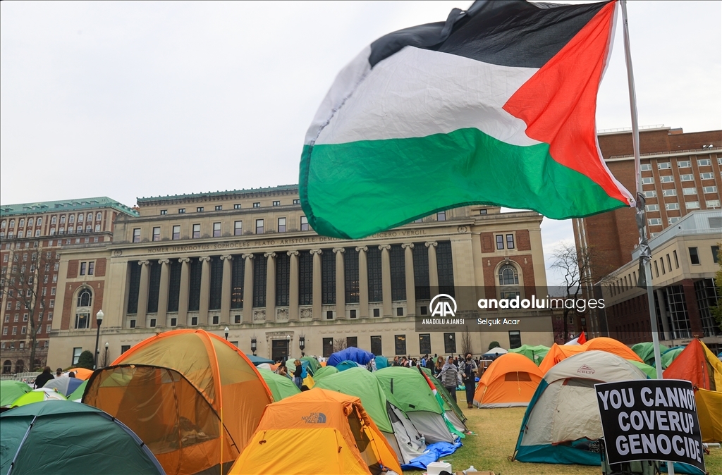 Columbia Üniversitesi'ndeki Gazze protestosu devam ediyor