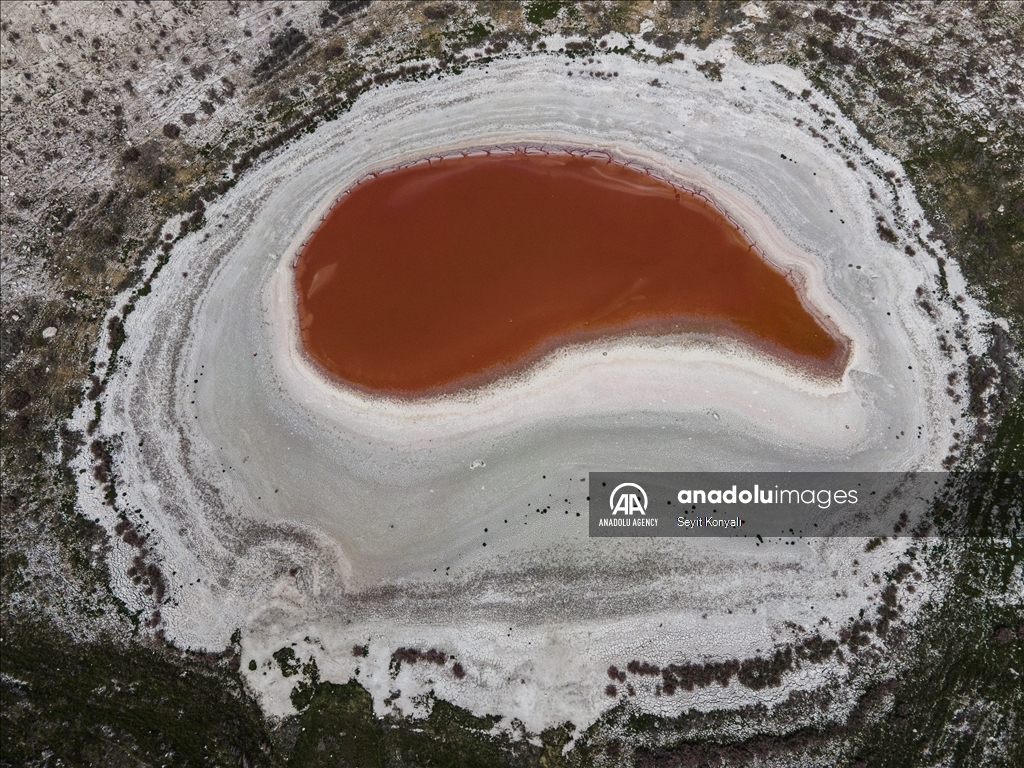 Meyil Obruk Lake in Turkiye's Konya